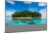 Turquoise water and a white beach on Christmas Island, Buka, Bougainville, Papua New Guinea, Pacifi-Michael Runkel-Mounted Photographic Print