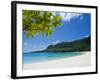 Turquoise Water and White Sand at Champagne Beach, Island of Espiritu Santo, Vanuatu, South Pacific-Michael Runkel-Framed Photographic Print