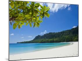 Turquoise Water and White Sand at Champagne Beach, Island of Espiritu Santo, Vanuatu, South Pacific-Michael Runkel-Mounted Photographic Print