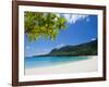 Turquoise Water and White Sand at Champagne Beach, Island of Espiritu Santo, Vanuatu, South Pacific-Michael Runkel-Framed Photographic Print