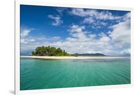 Turquoise water and white sand beach, White Island, Buka, Bougainville, Papua New Guinea, Pacific-Michael Runkel-Framed Photographic Print