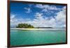 Turquoise water and white sand beach, White Island, Buka, Bougainville, Papua New Guinea, Pacific-Michael Runkel-Framed Photographic Print