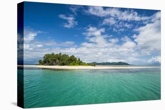 Turquoise water and white sand beach, White Island, Buka, Bougainville, Papua New Guinea, Pacific-Michael Runkel-Stretched Canvas