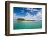 Turquoise water and white sand beach, White Island, Buka, Bougainville, Papua New Guinea, Pacific-Michael Runkel-Framed Photographic Print