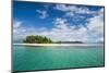 Turquoise water and white sand beach, White Island, Buka, Bougainville, Papua New Guinea, Pacific-Michael Runkel-Mounted Photographic Print