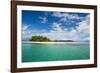 Turquoise water and white sand beach, White Island, Buka, Bougainville, Papua New Guinea, Pacific-Michael Runkel-Framed Photographic Print