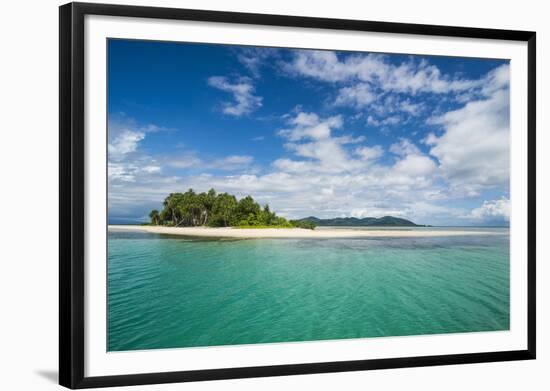 Turquoise water and white sand beach, White Island, Buka, Bougainville, Papua New Guinea, Pacific-Michael Runkel-Framed Photographic Print