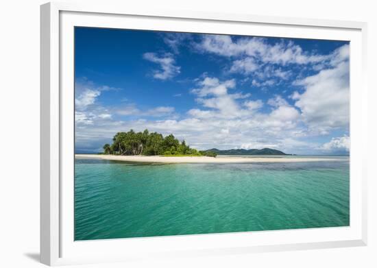 Turquoise water and white sand beach, White Island, Buka, Bougainville, Papua New Guinea, Pacific-Michael Runkel-Framed Photographic Print