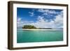 Turquoise water and white sand beach, White Island, Buka, Bougainville, Papua New Guinea, Pacific-Michael Runkel-Framed Photographic Print