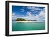 Turquoise water and white sand beach, White Island, Buka, Bougainville, Papua New Guinea, Pacific-Michael Runkel-Framed Photographic Print