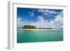 Turquoise water and white sand beach, White Island, Buka, Bougainville, Papua New Guinea, Pacific-Michael Runkel-Framed Photographic Print