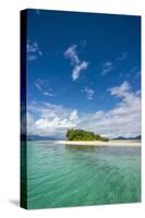 Turquoise water and white sand beach, White Island, Buka, Bougainville, Papua New Guinea, Pacific-Michael Runkel-Stretched Canvas