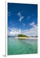 Turquoise water and white sand beach, White Island, Buka, Bougainville, Papua New Guinea, Pacific-Michael Runkel-Framed Photographic Print