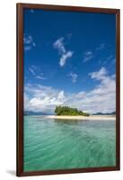 Turquoise water and white sand beach, White Island, Buka, Bougainville, Papua New Guinea, Pacific-Michael Runkel-Framed Photographic Print