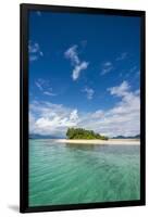 Turquoise water and white sand beach, White Island, Buka, Bougainville, Papua New Guinea, Pacific-Michael Runkel-Framed Photographic Print