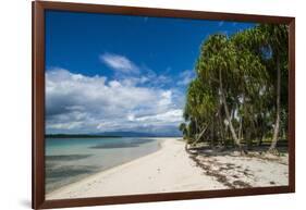 Turquoise water and white sand beach, White Island, Buka, Bougainville, Papua New Guinea, Pacific-Michael Runkel-Framed Photographic Print