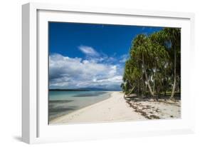 Turquoise water and white sand beach, White Island, Buka, Bougainville, Papua New Guinea, Pacific-Michael Runkel-Framed Photographic Print