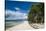 Turquoise water and white sand beach, White Island, Buka, Bougainville, Papua New Guinea, Pacific-Michael Runkel-Stretched Canvas