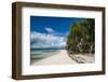 Turquoise water and white sand beach, White Island, Buka, Bougainville, Papua New Guinea, Pacific-Michael Runkel-Framed Photographic Print