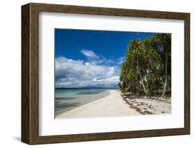 Turquoise water and white sand beach, White Island, Buka, Bougainville, Papua New Guinea, Pacific-Michael Runkel-Framed Photographic Print