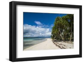 Turquoise water and white sand beach, White Island, Buka, Bougainville, Papua New Guinea, Pacific-Michael Runkel-Framed Photographic Print