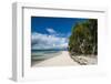 Turquoise water and white sand beach, White Island, Buka, Bougainville, Papua New Guinea, Pacific-Michael Runkel-Framed Photographic Print