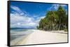 Turquoise water and white sand beach, White Island, Buka, Bougainville, Papua New Guinea, Pacific-Michael Runkel-Framed Stretched Canvas