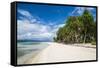 Turquoise water and white sand beach, White Island, Buka, Bougainville, Papua New Guinea, Pacific-Michael Runkel-Framed Stretched Canvas