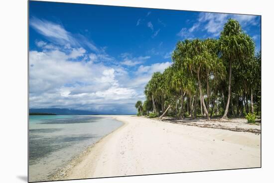 Turquoise water and white sand beach, White Island, Buka, Bougainville, Papua New Guinea, Pacific-Michael Runkel-Mounted Premium Photographic Print