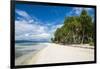 Turquoise water and white sand beach, White Island, Buka, Bougainville, Papua New Guinea, Pacific-Michael Runkel-Framed Premium Photographic Print