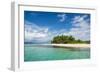 Turquoise water and white sand beach, White Island, Buka, Bougainville, Papua New Guinea, Pacific-Michael Runkel-Framed Photographic Print