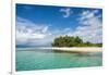 Turquoise water and white sand beach, White Island, Buka, Bougainville, Papua New Guinea, Pacific-Michael Runkel-Framed Photographic Print