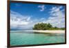 Turquoise water and white sand beach, White Island, Buka, Bougainville, Papua New Guinea, Pacific-Michael Runkel-Framed Photographic Print