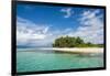 Turquoise water and white sand beach, White Island, Buka, Bougainville, Papua New Guinea, Pacific-Michael Runkel-Framed Photographic Print