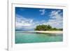 Turquoise water and white sand beach, White Island, Buka, Bougainville, Papua New Guinea, Pacific-Michael Runkel-Framed Photographic Print