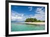 Turquoise water and white sand beach, White Island, Buka, Bougainville, Papua New Guinea, Pacific-Michael Runkel-Framed Photographic Print