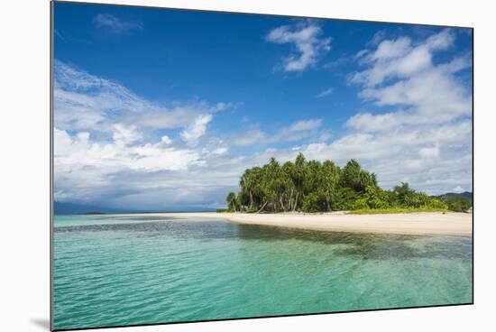 Turquoise water and white sand beach, White Island, Buka, Bougainville, Papua New Guinea, Pacific-Michael Runkel-Mounted Photographic Print