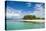 Turquoise water and white sand beach, White Island, Buka, Bougainville, Papua New Guinea, Pacific-Michael Runkel-Stretched Canvas