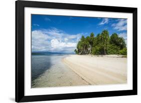 Turquoise water and white sand beach, White Island, Buka, Bougainville, Papua New Guinea, Pacific-Michael Runkel-Framed Photographic Print