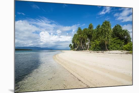 Turquoise water and white sand beach, White Island, Buka, Bougainville, Papua New Guinea, Pacific-Michael Runkel-Mounted Photographic Print