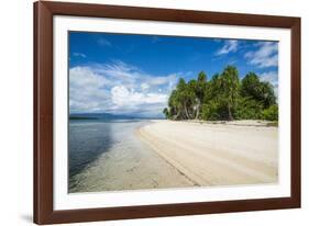 Turquoise water and white sand beach, White Island, Buka, Bougainville, Papua New Guinea, Pacific-Michael Runkel-Framed Photographic Print