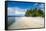 Turquoise water and white sand beach, White Island, Buka, Bougainville, Papua New Guinea, Pacific-Michael Runkel-Framed Stretched Canvas