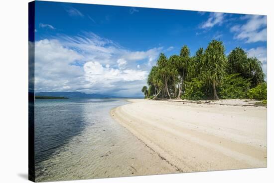 Turquoise water and white sand beach, White Island, Buka, Bougainville, Papua New Guinea, Pacific-Michael Runkel-Stretched Canvas