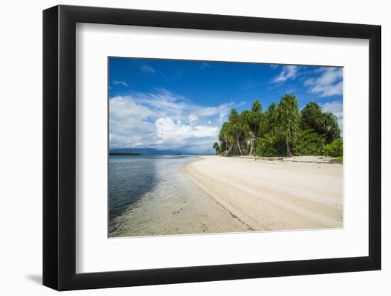 Turquoise water and white sand beach, White Island, Buka, Bougainville, Papua New Guinea, Pacific-Michael Runkel-Framed Photographic Print