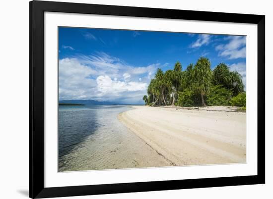 Turquoise water and white sand beach, White Island, Buka, Bougainville, Papua New Guinea, Pacific-Michael Runkel-Framed Photographic Print