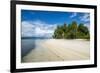 Turquoise water and white sand beach, White Island, Buka, Bougainville, Papua New Guinea, Pacific-Michael Runkel-Framed Photographic Print