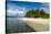 Turquoise water and white sand beach, White Island, Buka, Bougainville, Papua New Guinea, Pacific-Michael Runkel-Stretched Canvas