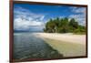 Turquoise water and white sand beach, White Island, Buka, Bougainville, Papua New Guinea, Pacific-Michael Runkel-Framed Photographic Print