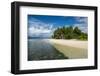 Turquoise water and white sand beach, White Island, Buka, Bougainville, Papua New Guinea, Pacific-Michael Runkel-Framed Photographic Print