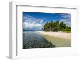 Turquoise water and white sand beach, White Island, Buka, Bougainville, Papua New Guinea, Pacific-Michael Runkel-Framed Photographic Print